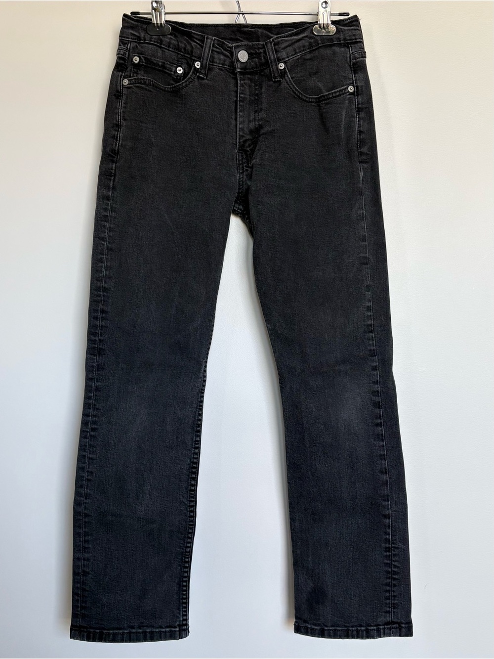 Levi’s 514 Straight Fit Men’s Jeans W31 Washed Black/Charcoal Stretch Denim